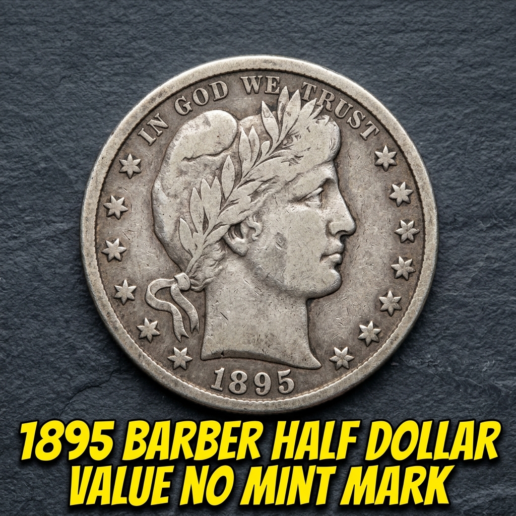 1895 Barber Half Dollar Value With No Mint Mark and What It's Worth Today
