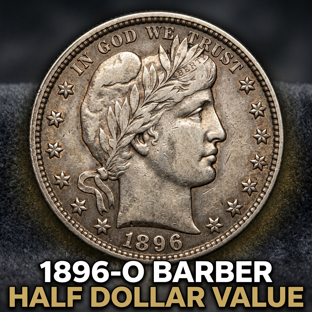 1896-O Barber Half Dollar Value What This New Orleans Mint Coin Is Worth Today