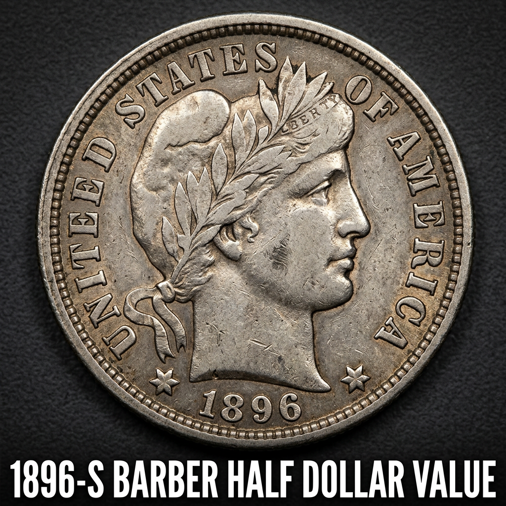 1896-S Barber Half Dollar Value and What Yours Might Be Worth Today