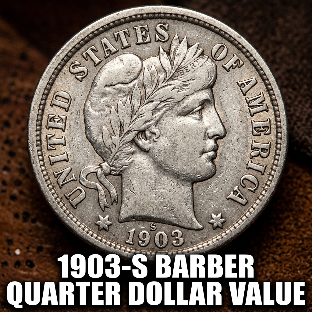 1903-S Barber Quarter Dollar Value and What It's Worth Today