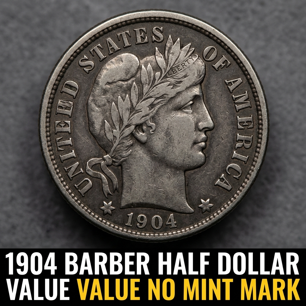 1904 Barber Half Dollar Value No Mint Mark What Is It Worth Today