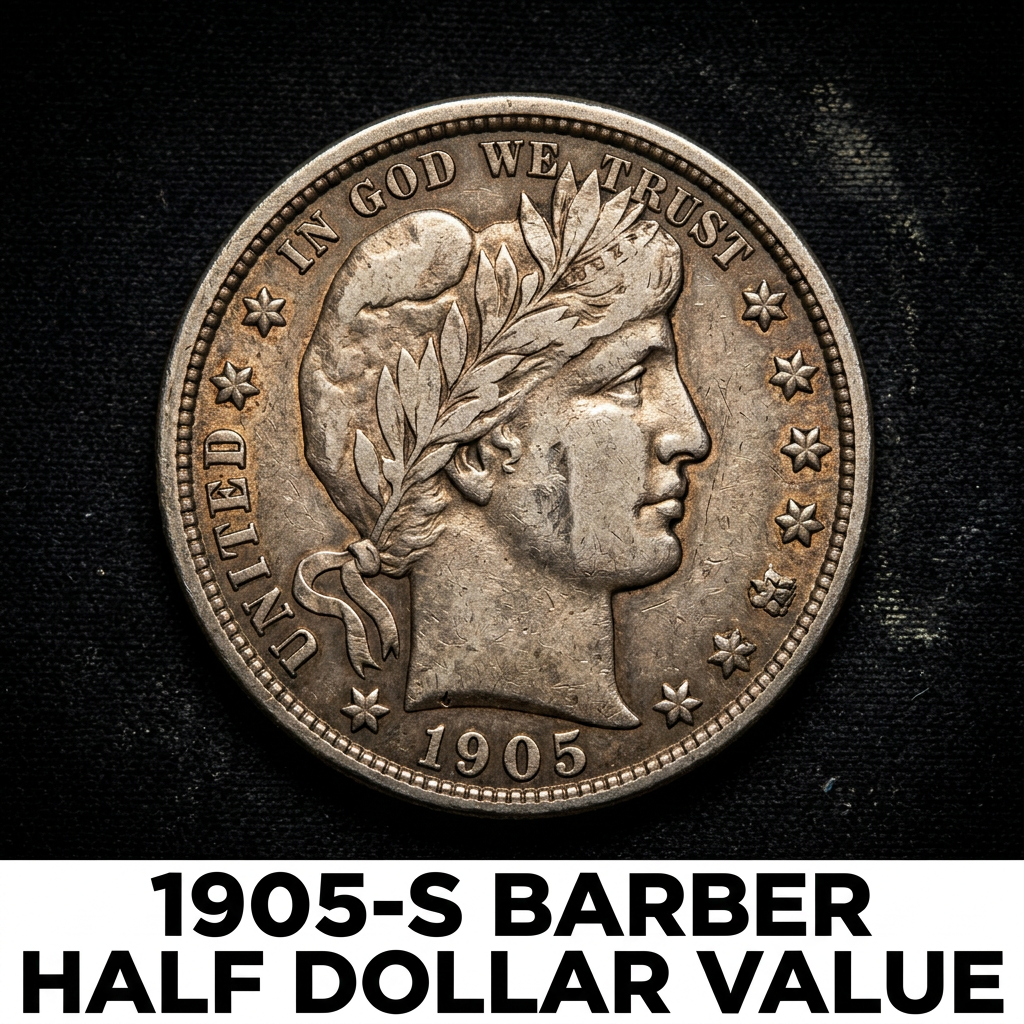 1905-S Barber Half Dollar Value and What Collectors Are Paying Today