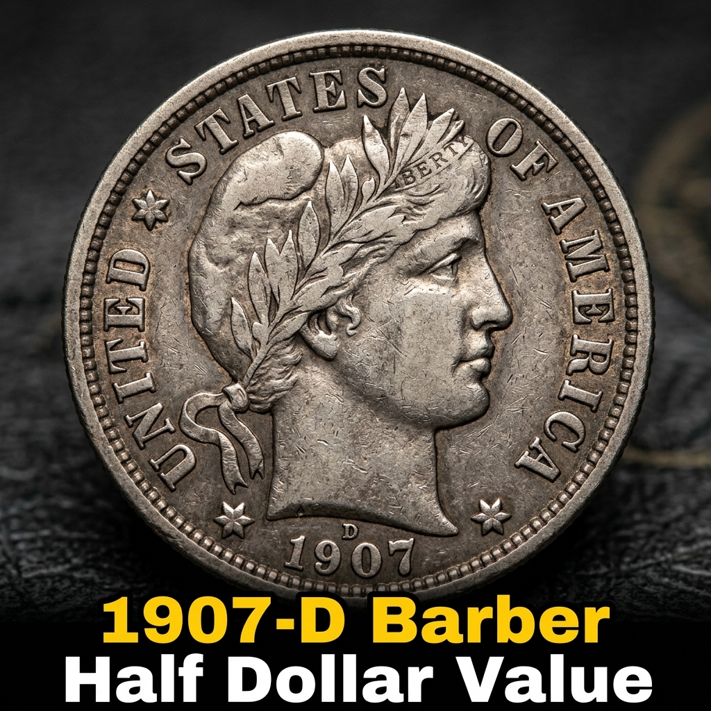 1907-D Barber Half Dollar Value and What Collectors Are Willing to Pay