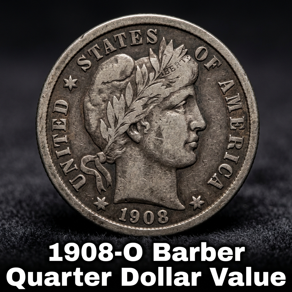 1908-O Barber Quarter Dollar Value What It's Worth and Why Collectors Care