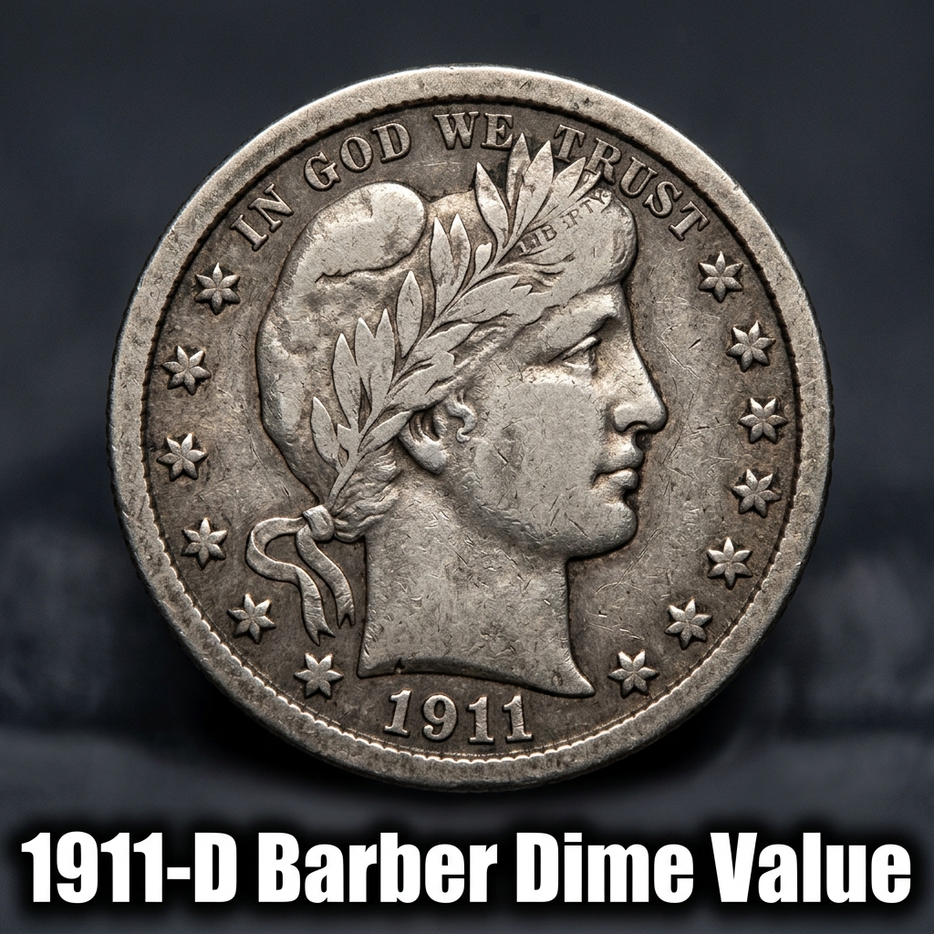 1911-D Barber Dime Value What This Denver Mint Coin Is Really Worth