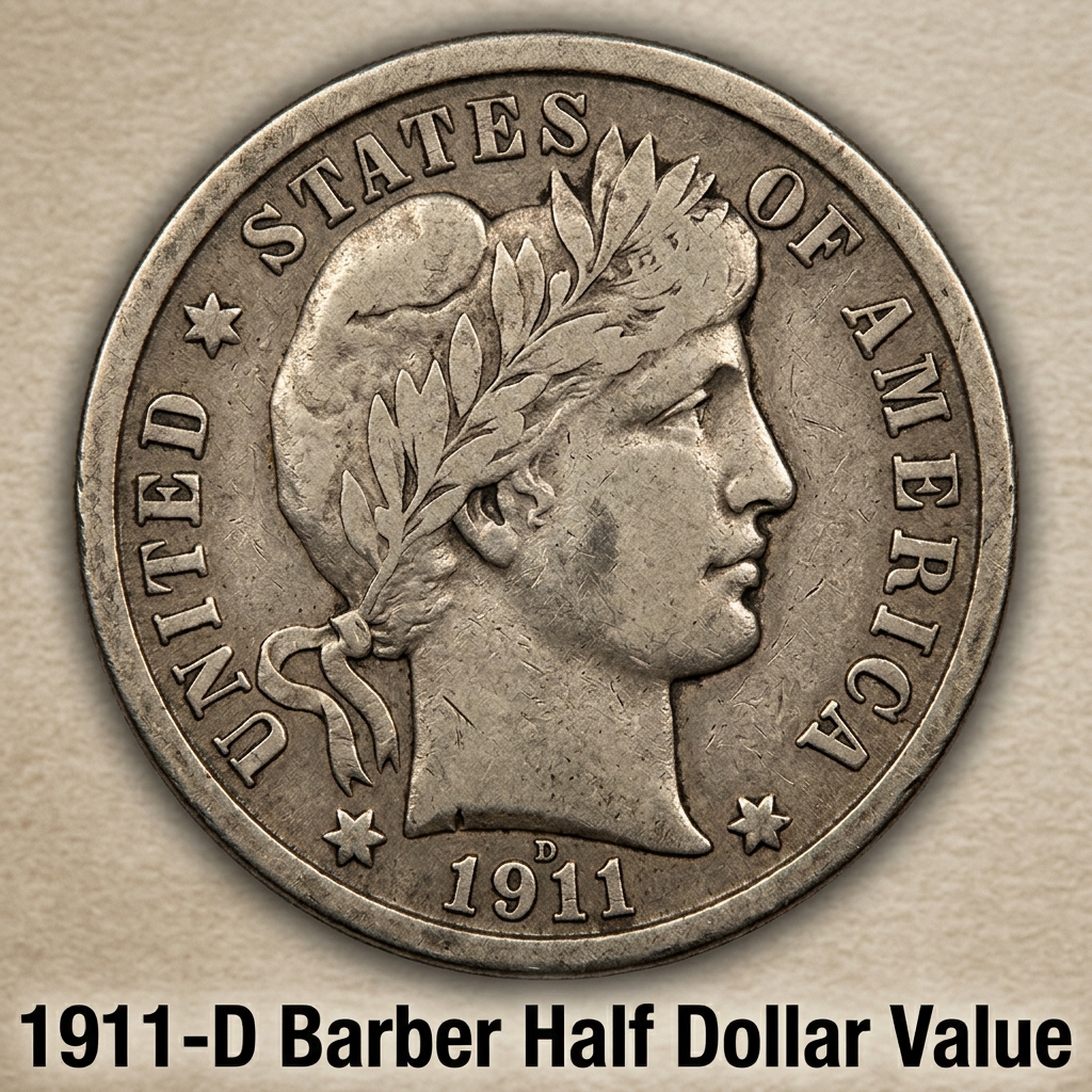 1911-D Barber Half Dollar Value and What Collectors Are Paying Today