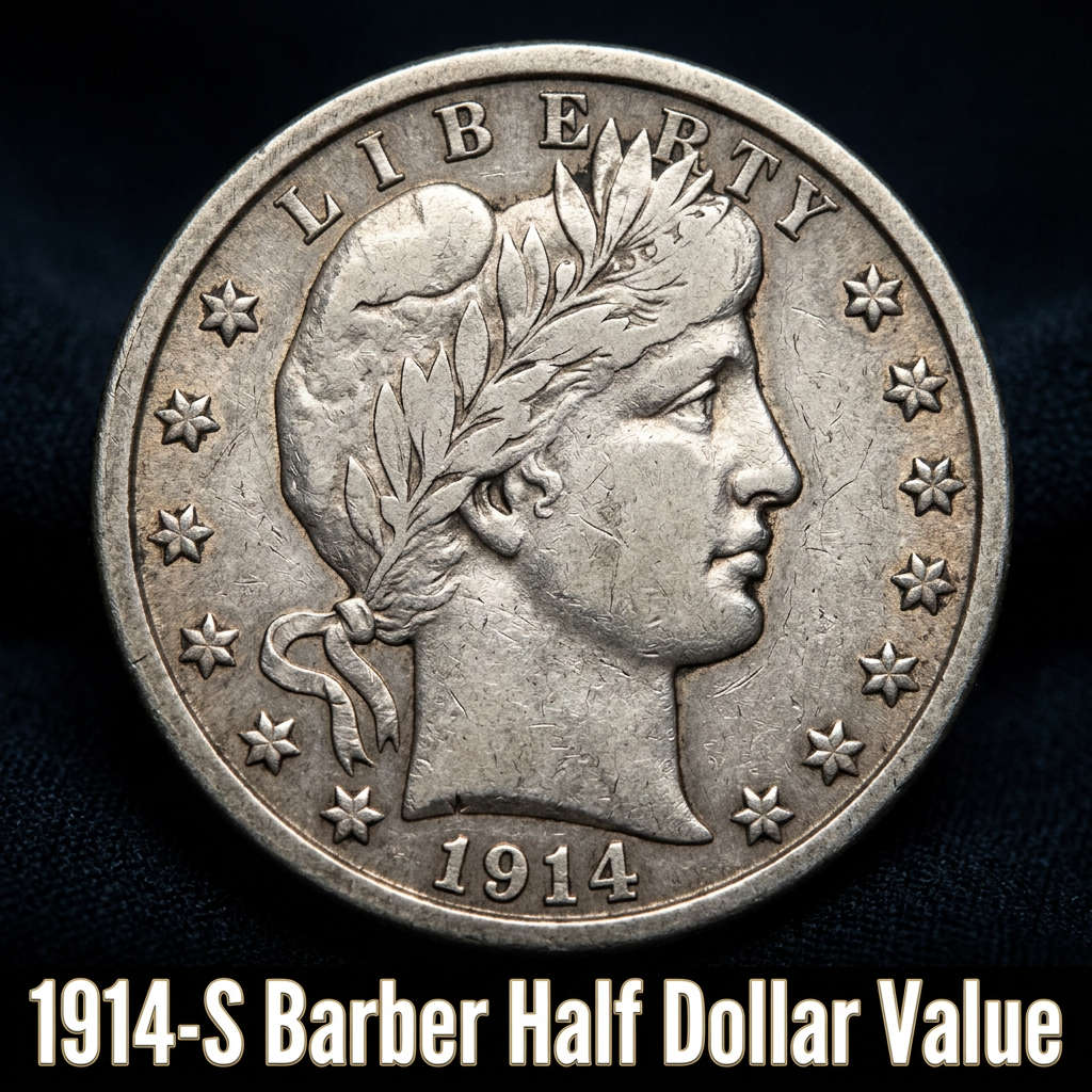 1914-S Barber Half Dollar Value Guide What This Rare Coin Is Really Worth