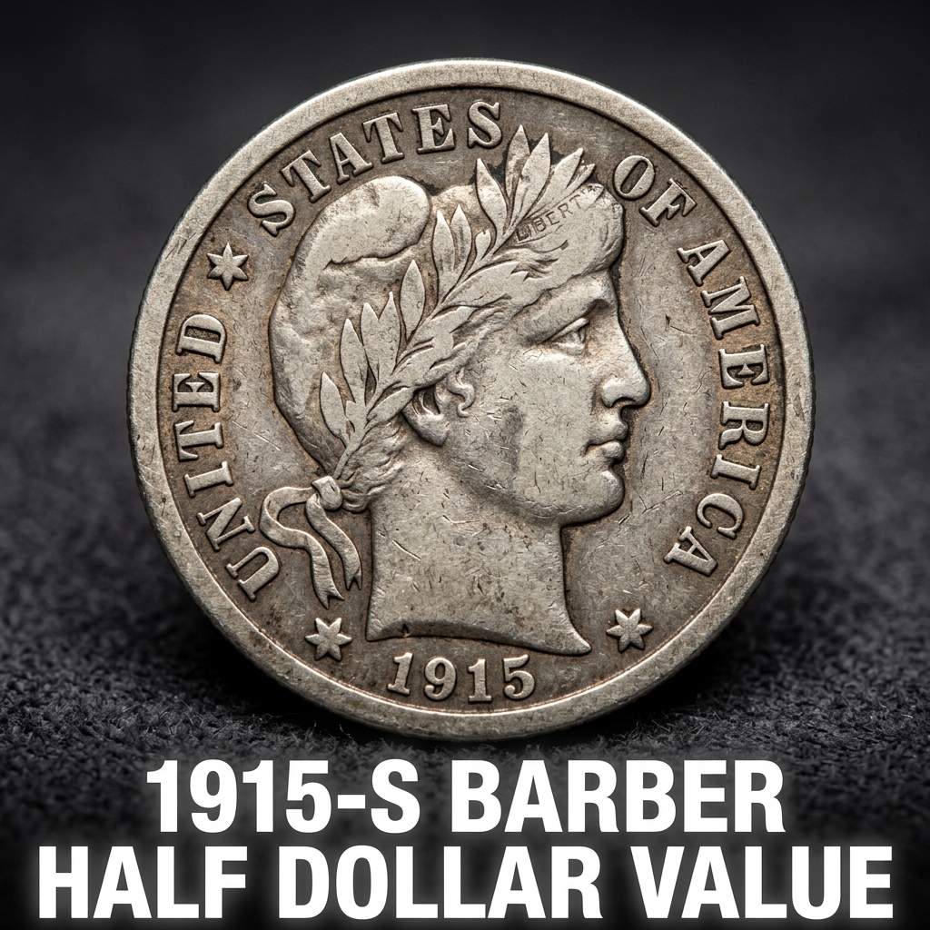 1915-S Barber Half Dollar Value What It's Worth and Why Collectors Care