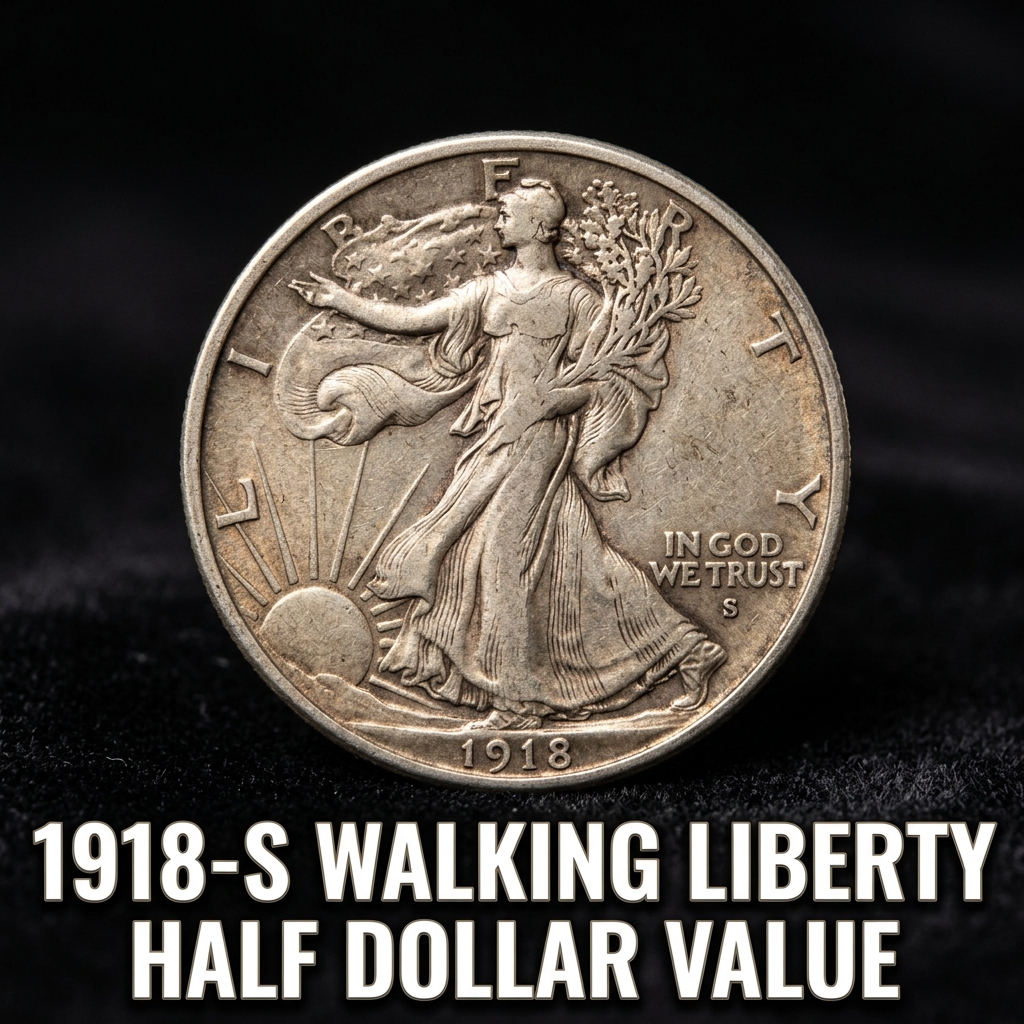1918-S Walking Liberty Half Dollar Value and What It Could Be Worth Today