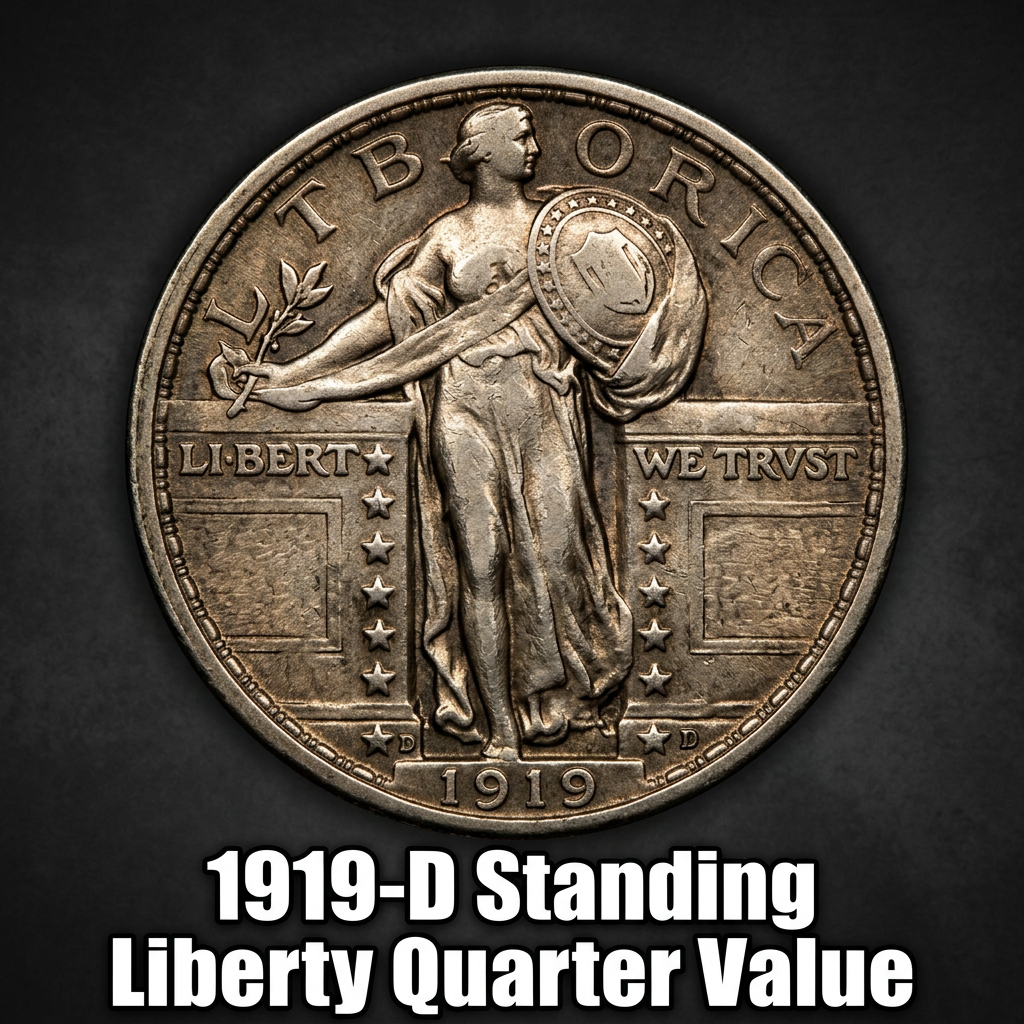 1919-D Standing Liberty Quarter Value Guide What This Denver Coin Is Really Worth
