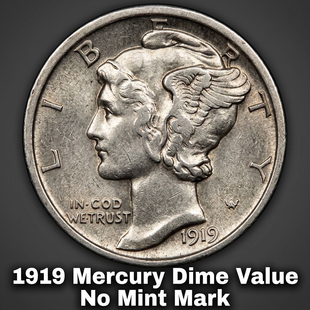 1919 Mercury Dime Value With No Mint Mark and What It's Worth Today