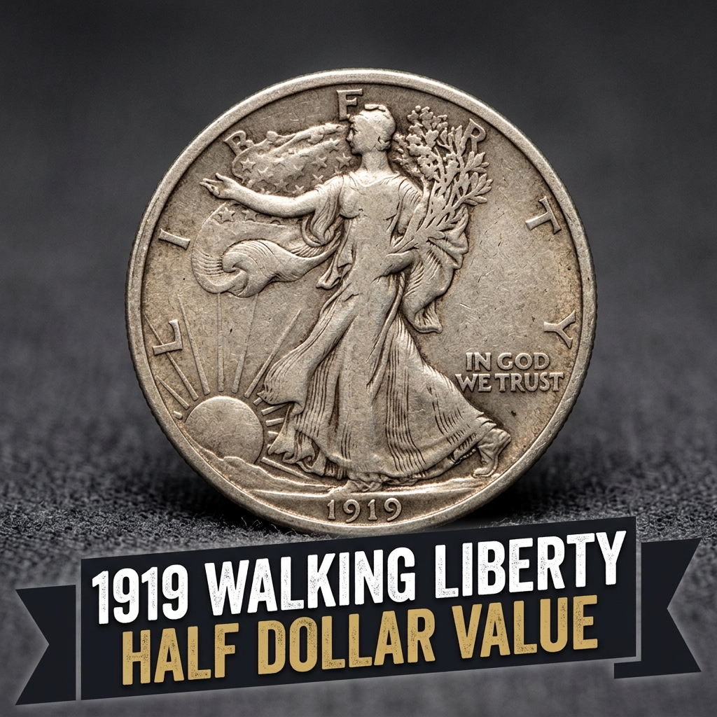 1919 Walking Liberty Half Dollar Value and What Your Coin Could Be Worth