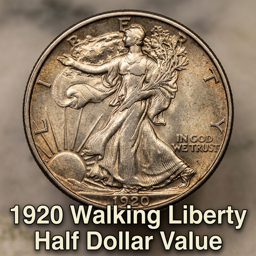 1920 Walking Liberty Half Dollar Value Guide What Is This Silver Coin Worth Today