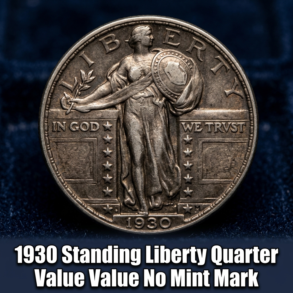 1930 Standing Liberty Quarter Value With No Mint Mark and What It's Worth Today
