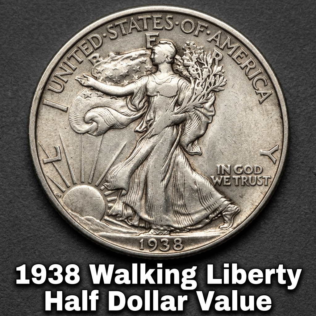1938 Walking Liberty Half Dollar Value Guide What It’s Worth and Why