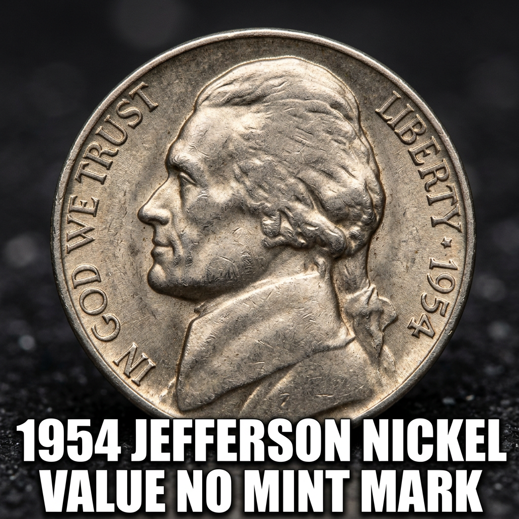 1954 Jefferson Nickel Value No Mint Mark What It's Really Worth