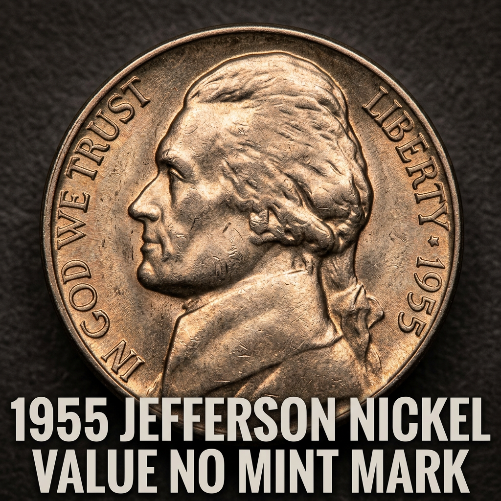 1955 Jefferson Nickel Value No Mint Mark What It's Really Worth Today