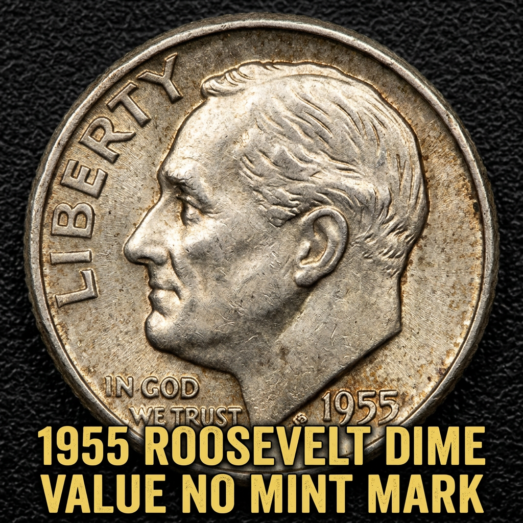 1955 Roosevelt Dime Value No Mint Mark What It's Worth Today