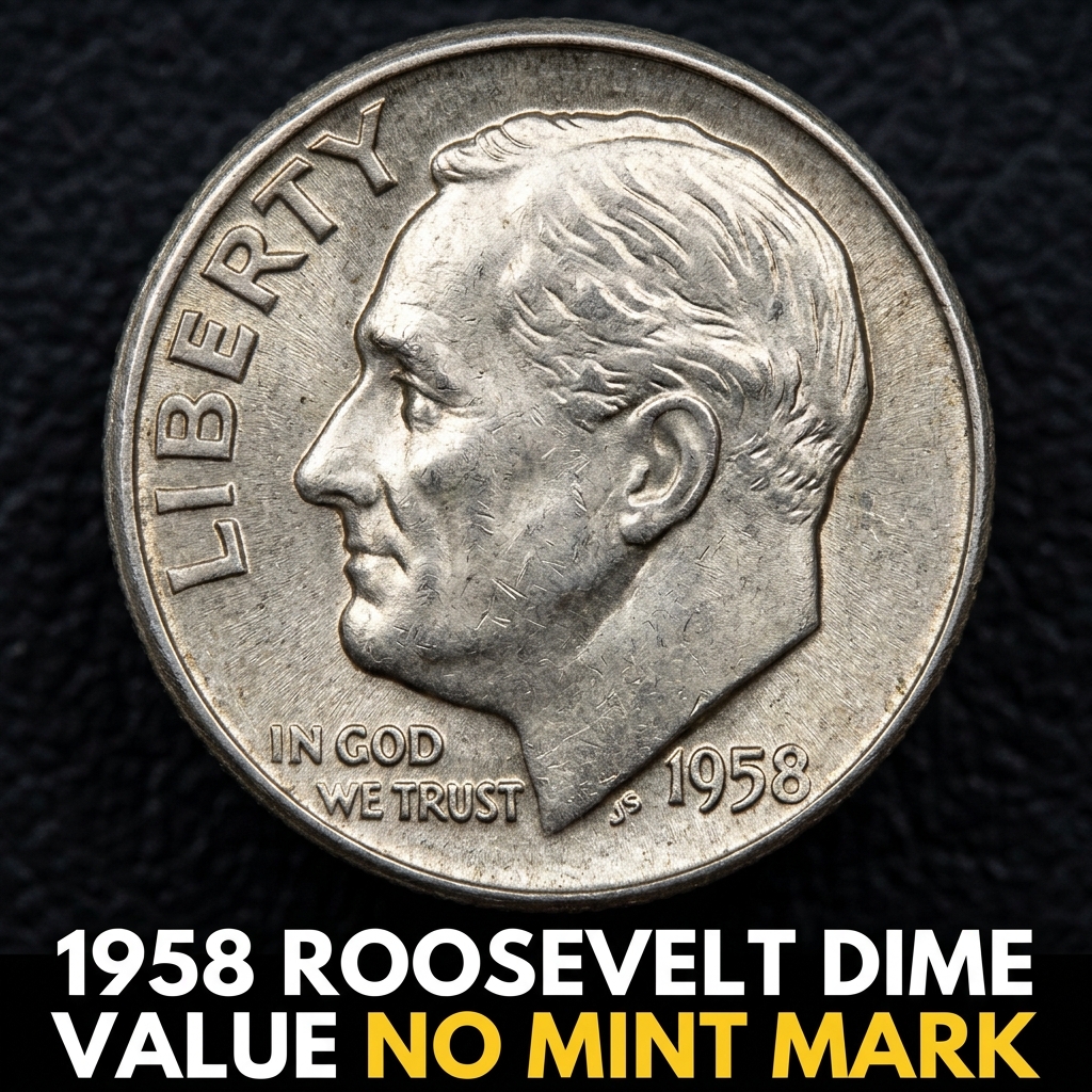 1958 Roosevelt Dime Value No Mint Mark What It's Really Worth