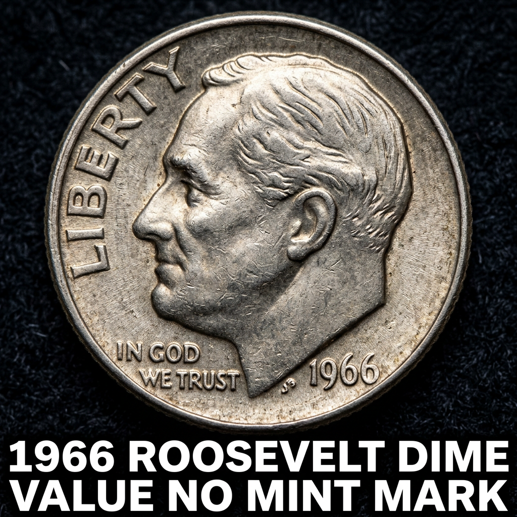 1966 Roosevelt Dime Value No Mint Mark What It's Worth and Why