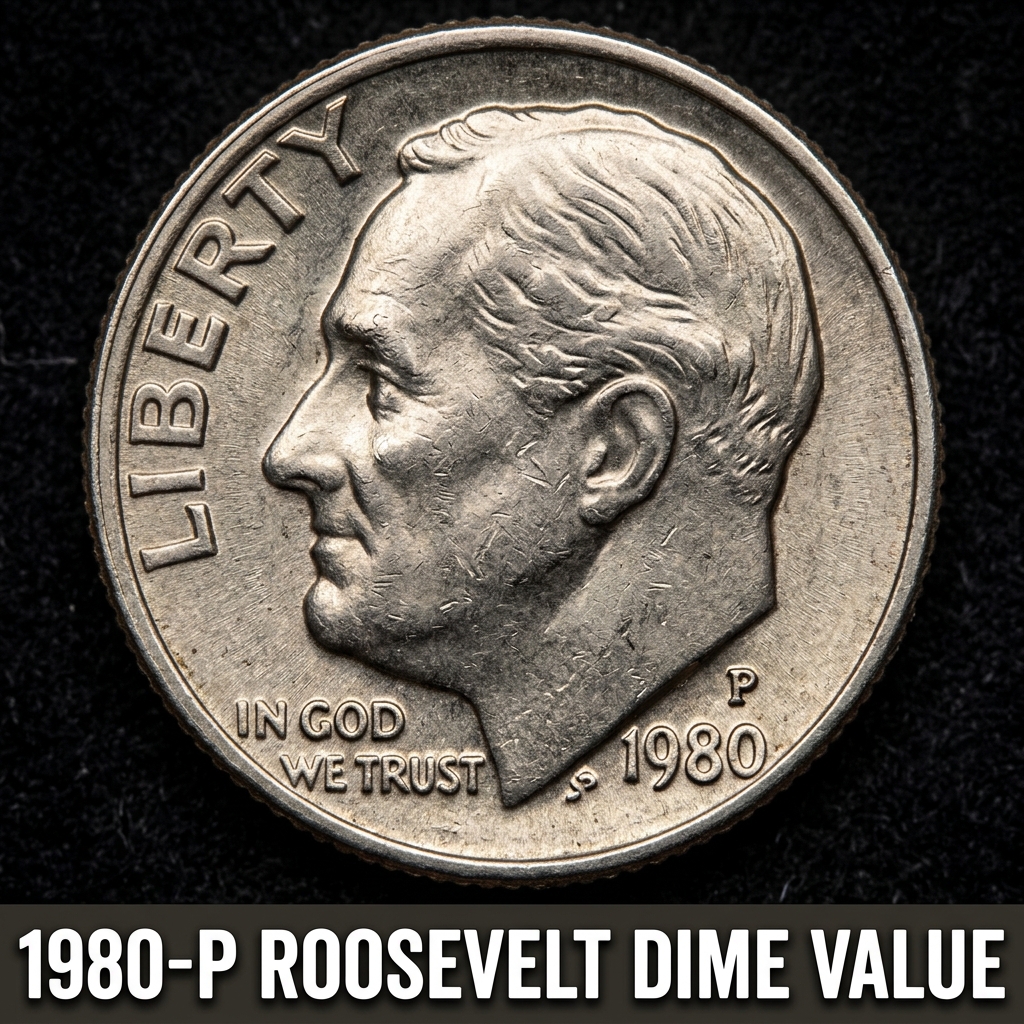 1980-P Roosevelt Dime Value What It's Worth and How to Tell