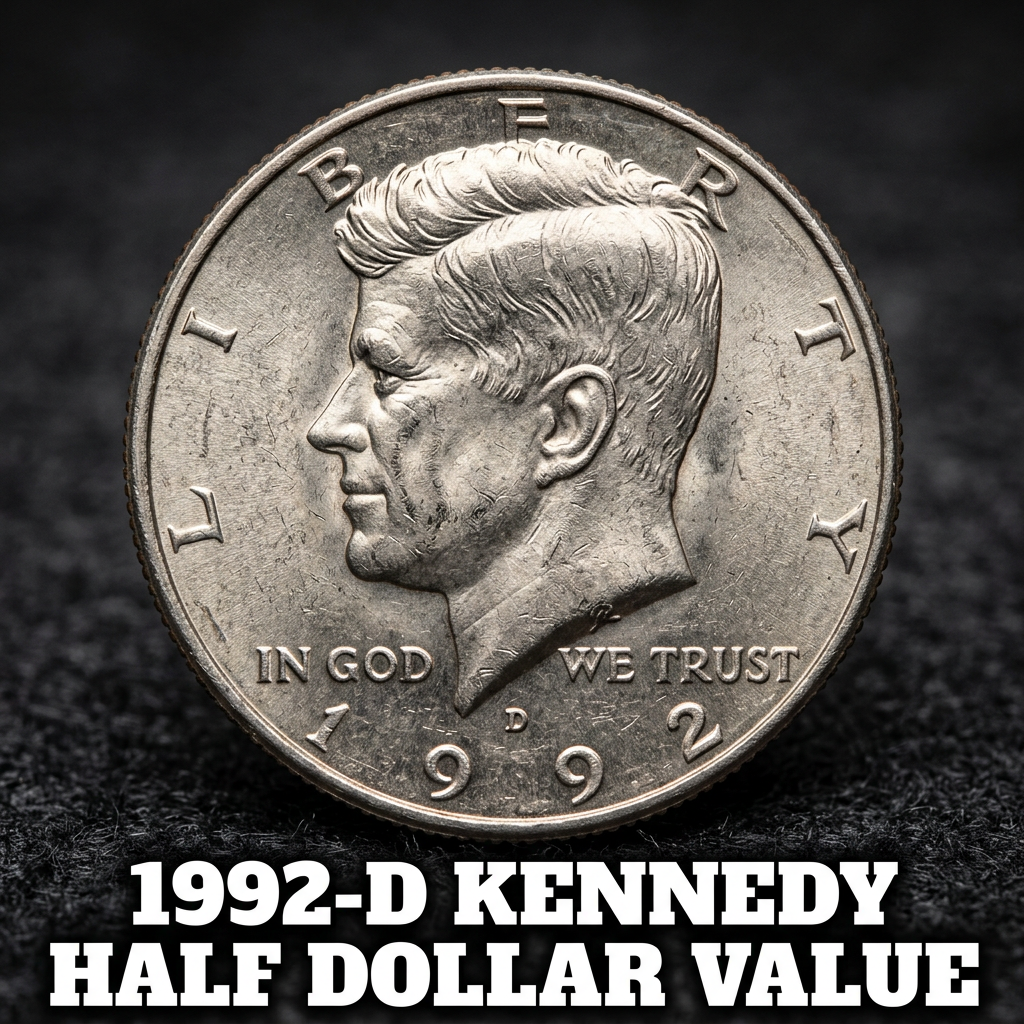 1992-D Kennedy Half Dollar Value and What It's Worth Today