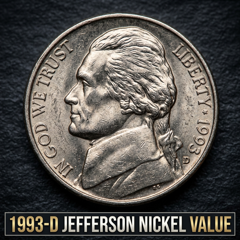1993-D Jefferson Nickel Value and What It's Worth Today