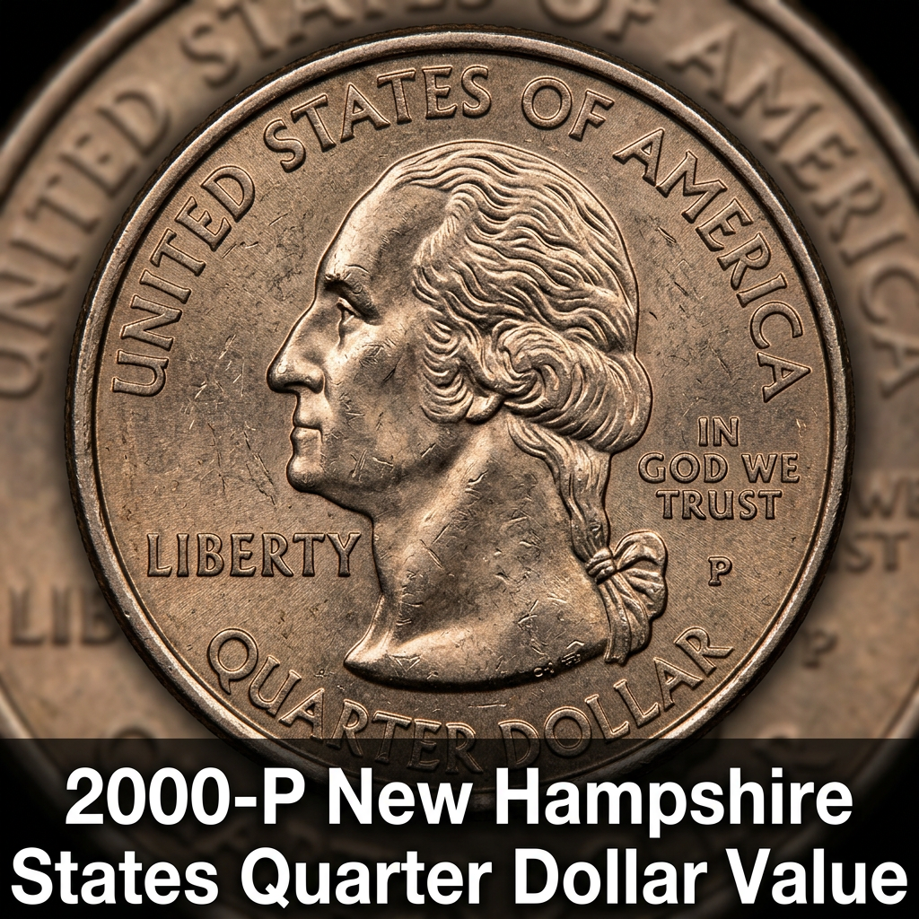 2000-P New Hampshire State Quarter Dollar Value and What It Might Be Worth Today