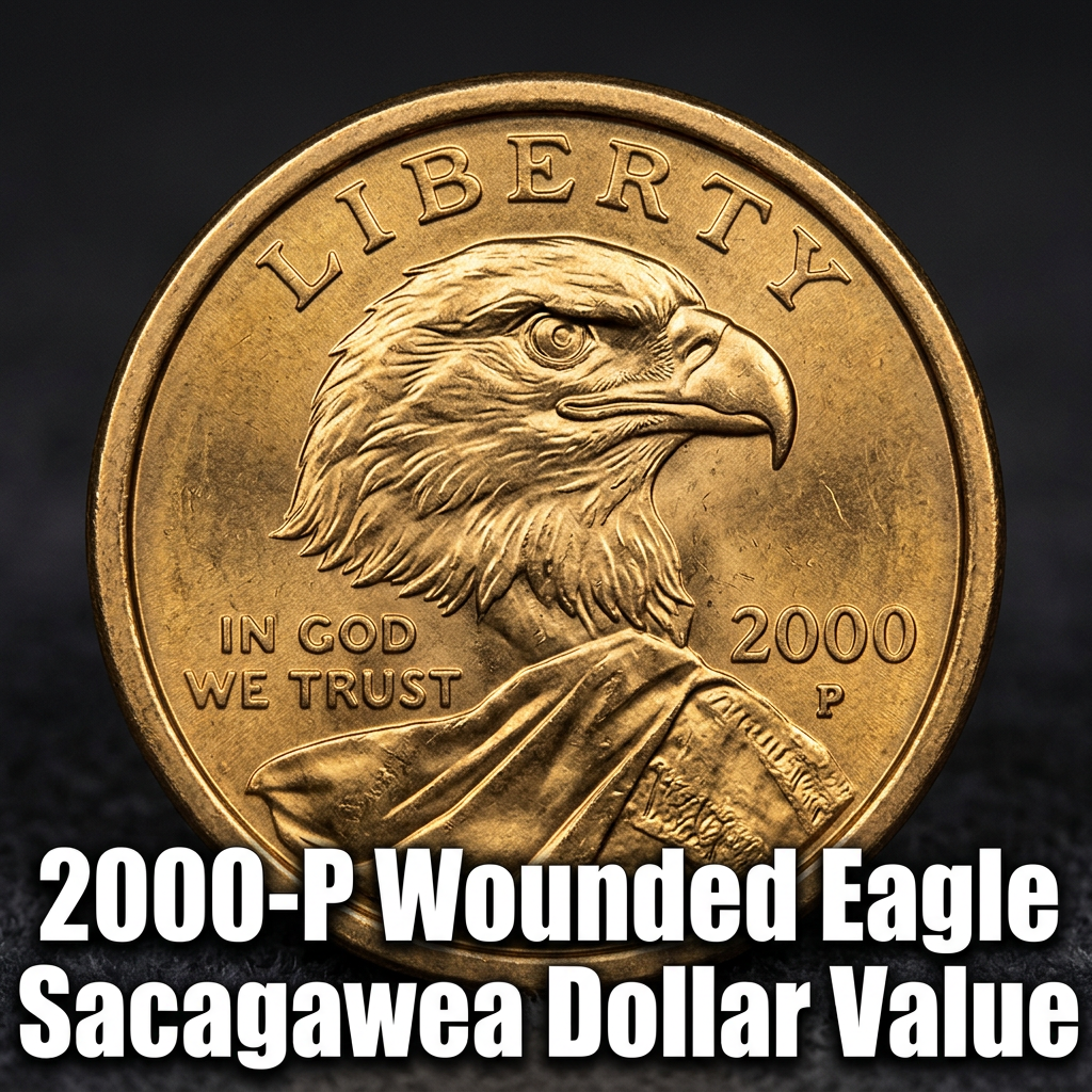 2000-P Wounded Eagle Sacagawea Dollar Value What Is It Actually Worth