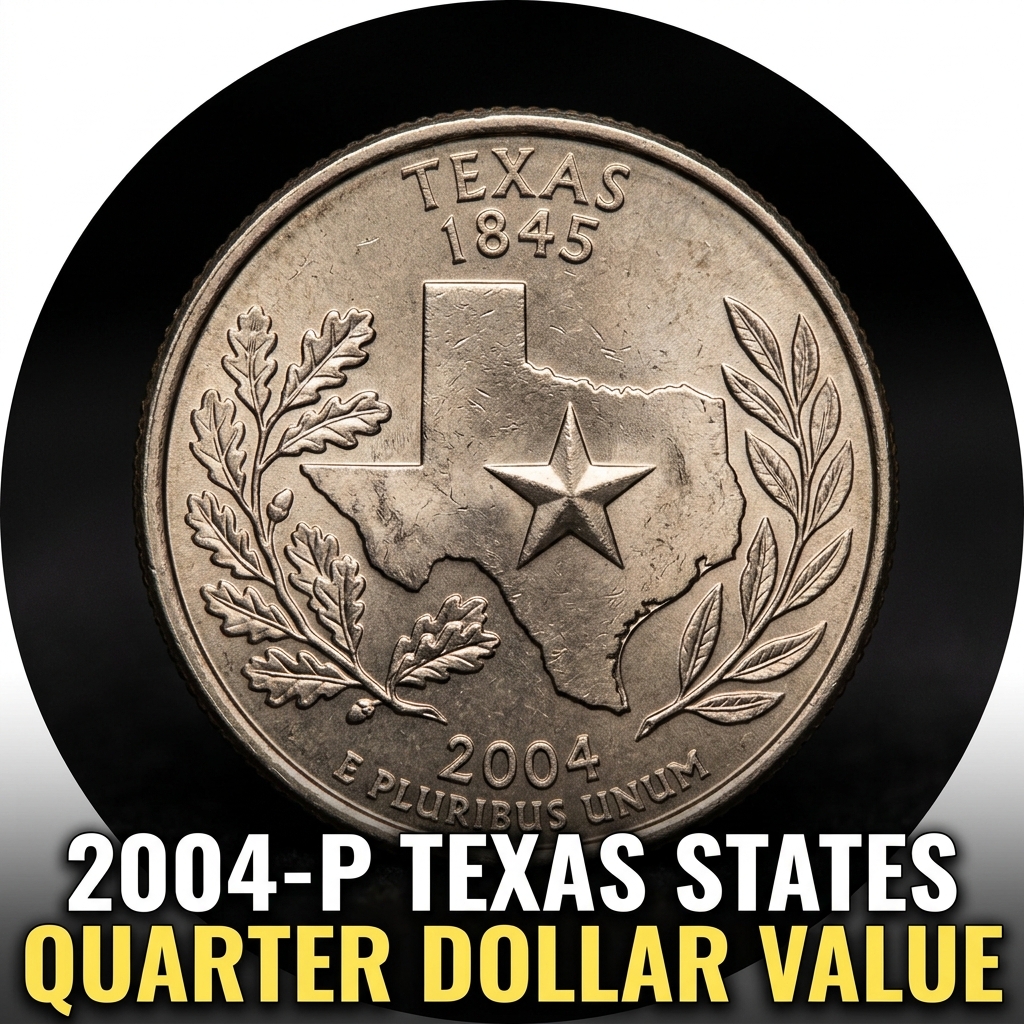 2004-P Texas State Quarter Dollar Value and What It's Worth Today