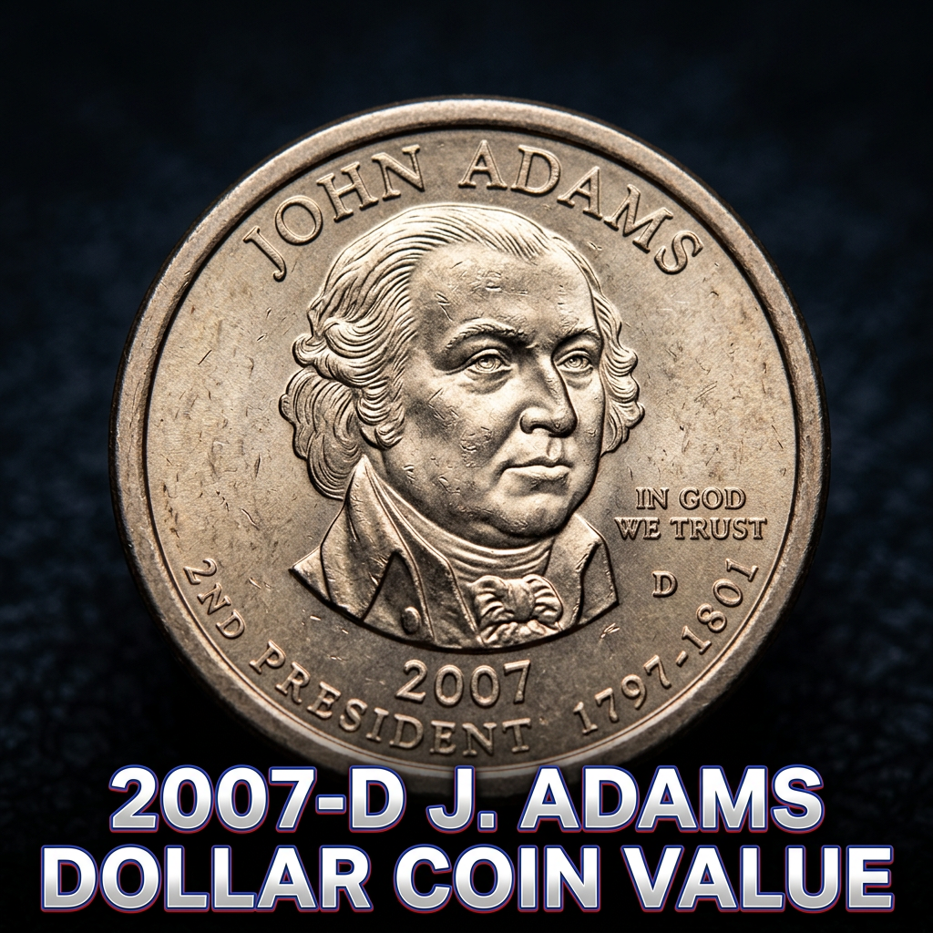 2007-D John Adams Dollar Coin Value and What Yours Might Be Worth