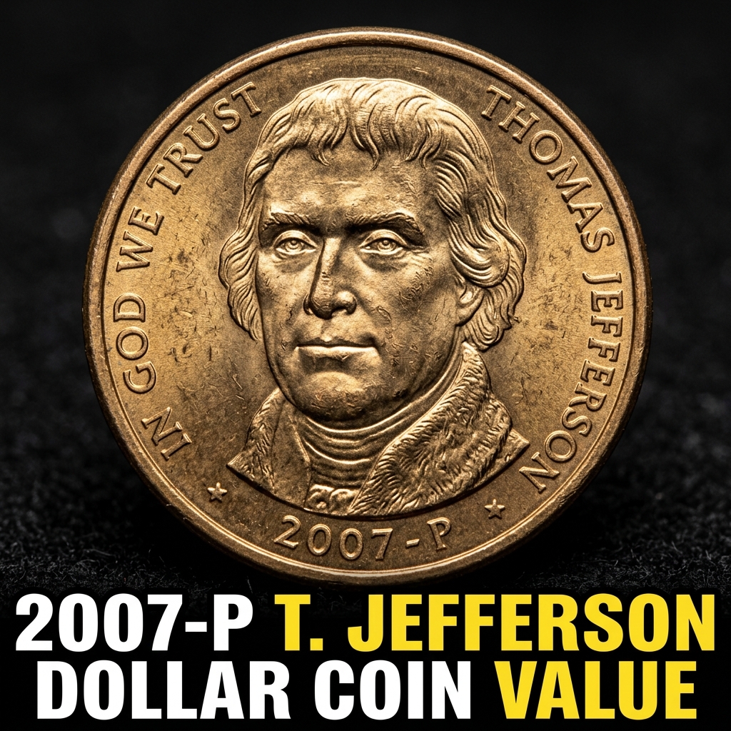 2007-P T. Jefferson Dollar Coin Value and What It's Worth Today