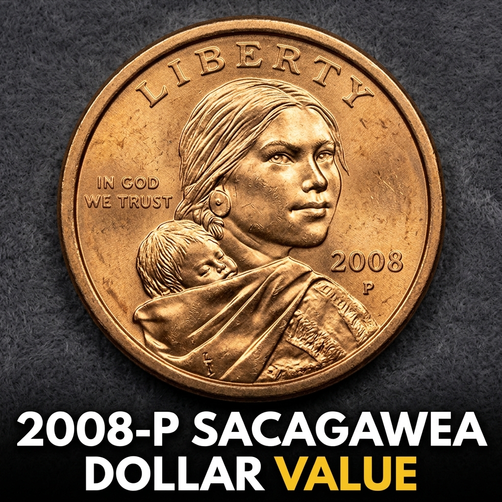 2008-P Sacagawea Dollar Value What Is This Golden Coin Actually Worth