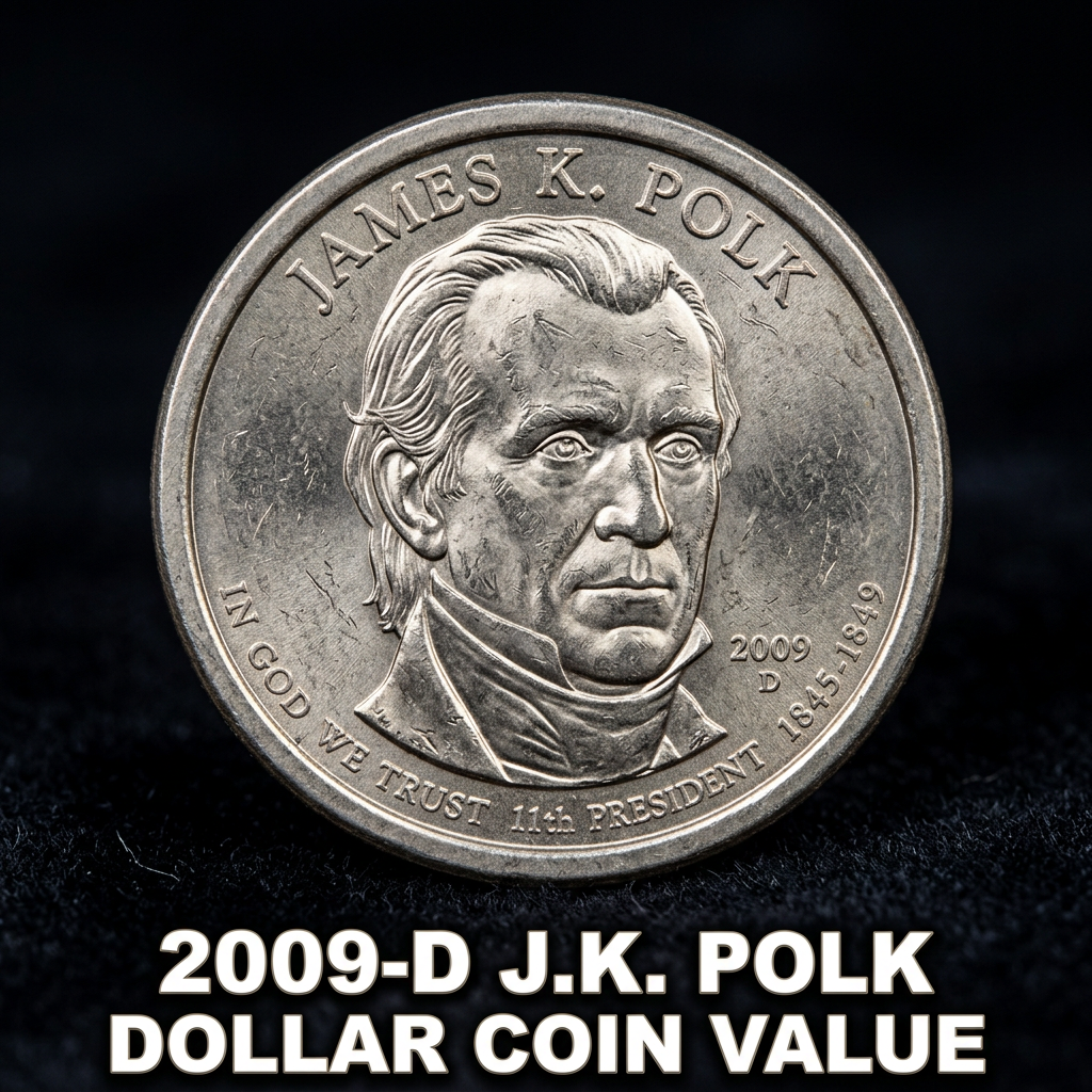 2009-D James K. Polk Dollar Coin Value and What It's Worth Today