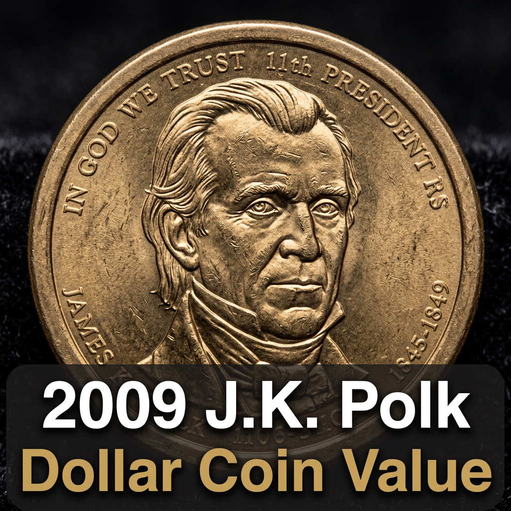 2009 James K. Polk Presidential Dollar Coin Value and What It's Worth Today