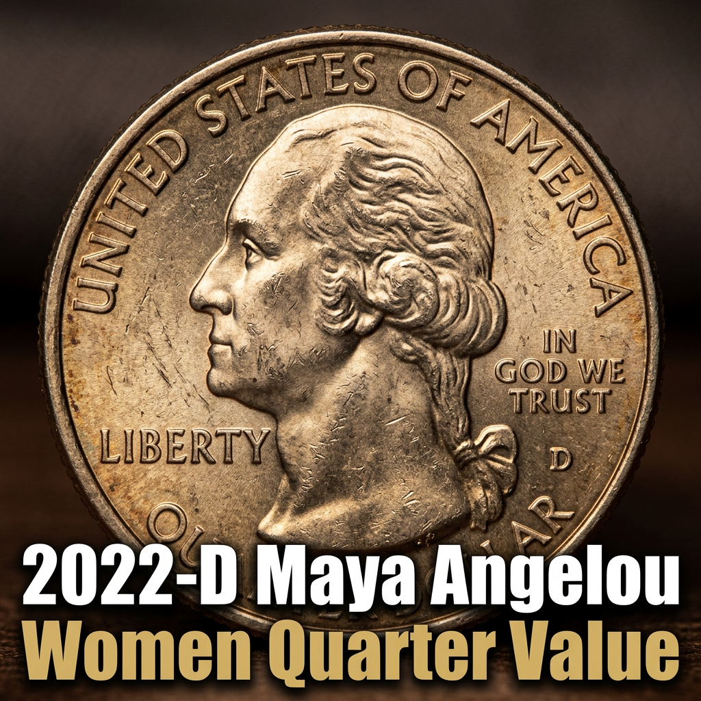 2022-D Maya Angelou Women Quarter Value and What It's Worth Today